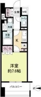 アビティ江坂(旧:パークアクシス江坂広芝町)【3階】の間取り