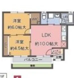 フロレアール ヨシノ【1階】の間取り