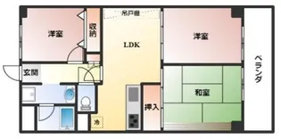 パラツィーナセシリア豊中【3階】の間取り