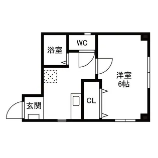 サンリバー塚本【5階】の間取り