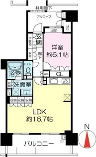 ジオ千里桃山台1番館【9階】の間取り