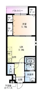 フジパレス庄内西町【3階】の間取り