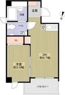 東千里OMパレス3【2階】の間取り