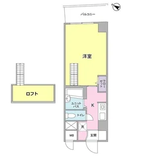 グランドーム国際【7階】の間取り