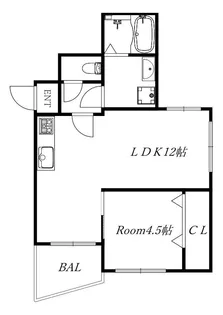 エクシードプラザ豊中【3階】の間取り