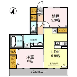 コスモコート【3階】の間取り