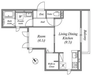シリウス千里中央【3階】の間取り