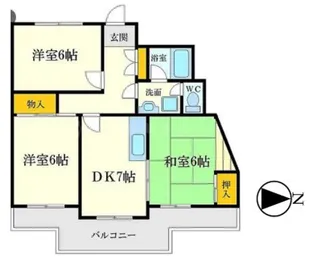メゾングリーンヒル【2階】の間取り