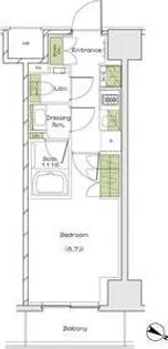 ザ・パークハビオ塚本【13階】の間取り