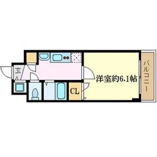 プレサンス新大阪クレスタ【8階】の間取り