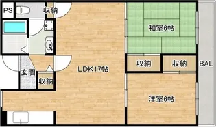 ピュア別府【3階】の間取り