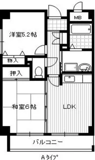 アンジュルーヴル【2階】の間取り
