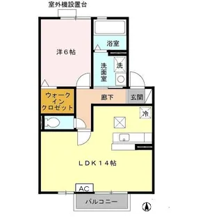 グリーンヴィラ若松【1階】の間取り