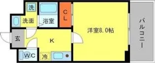ローレル関大前【3階】の間取り