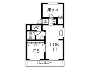 光陽マンション【3階】の間取り