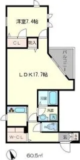 クリスタルリーフ千里中央【2階】の間取り