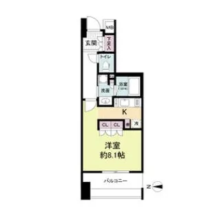 アビティ江坂【9階】の間取り