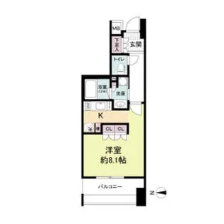 アビティ江坂【7階】の間取り