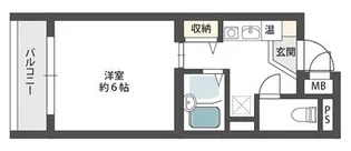 コムズハウス千里中央I【1階】の間取り