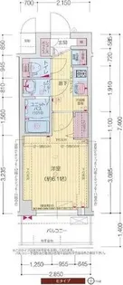 プレサンス東三国駅前グランクラス【3階】の間取り