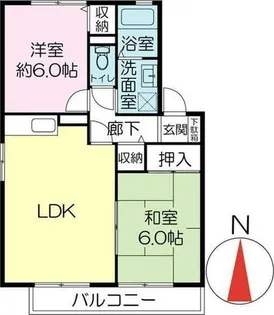 パセオ豊中本町【1階】の間取り