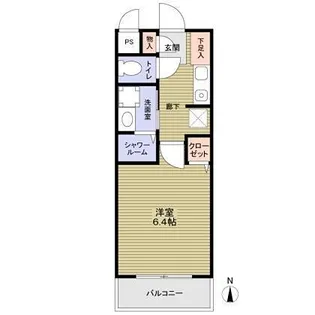 センチュリー蛍池【1階】の間取り