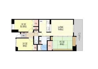 シティコート曽根東五番館【1階】の間取り