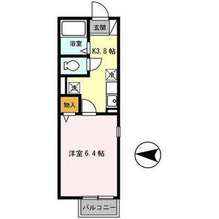 プリシェール千里【1階】の間取り