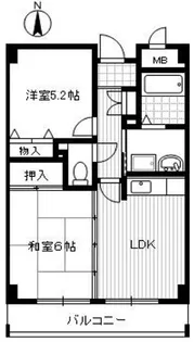 アンジュルーブル【3階】の間取り