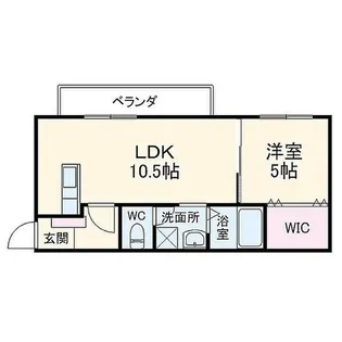 HERBE豊中曽根【3階】の間取り