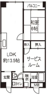 第二阿井マンション【2階】の間取り