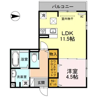 J cube A【2階】の間取り