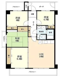 セレコート上山手【2階】の間取り