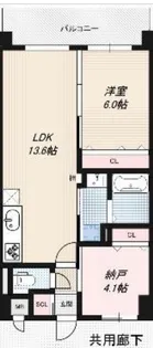 Luxe服部天神【1階】の間取り