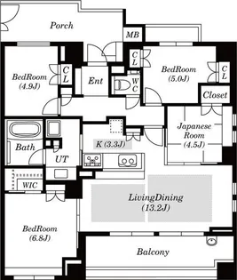 パークホームズ千里佐竹台【2階】の間取り