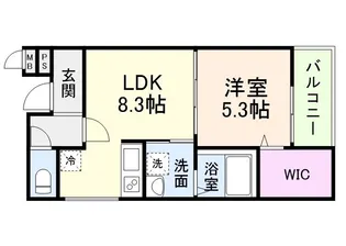 プレシャス幸町Ⅰ番館【3階】の間取り