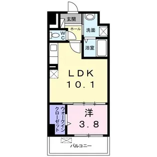 パークライフ ESAKA【4階】の間取り