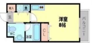 ジアメニティ千里山【4階】の間取り