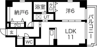 スローハスコート【1階】の間取り