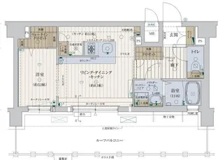 ファーストフィオーレ塚本リベルテ【6階】の間取り