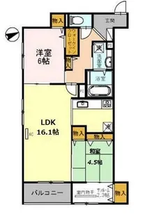 イストワール北桜塚【3階】の間取り
