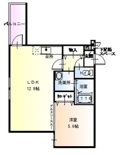 フジパレスKⅠ番館【3階】の間取り