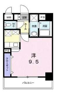ディアコート小曽根【1階】の間取り