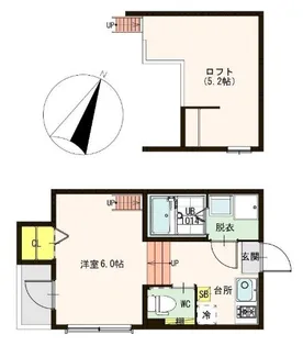 シャルムテラス下新庄【1階】の間取り