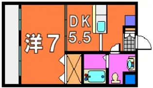 カサ・ソル・パティオB棟【1階】の間取り