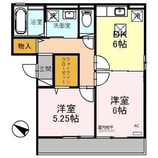 エルプエンテ2【1階】の間取り