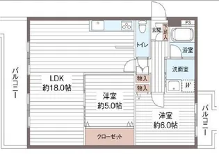 アンデュノール千里【4階】の間取り