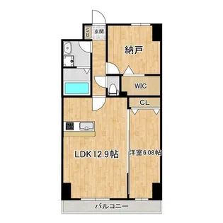 GROOVE豊中レジデンス【1階】の間取り