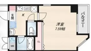 ラ・フォンテ十三【8階】の間取り