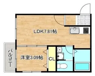 プリヴェ江坂【3階】の間取り